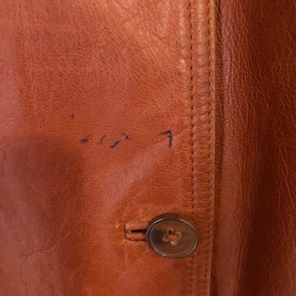 Leather Ellen Tracy button up jacket made in the USA beautiful supple leather - Picture 3 of 8